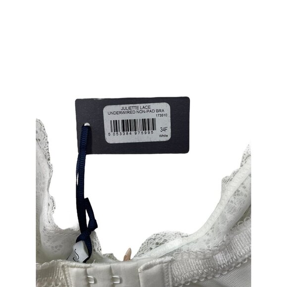 Fig Leaves Juliette Lace Underwire Bra Delicate Honeymoon 34F - Picture 6 of 6